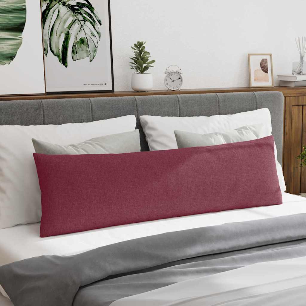 Cuscini da Divano 2 pcs Rosso Vino 145 x 40 cm Tessuto | homemem39