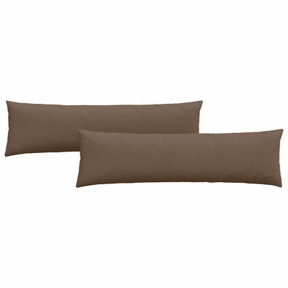 Cuscini da Divano 2 pcs Marrone 145 x 40 cm Tessuto | homemem39