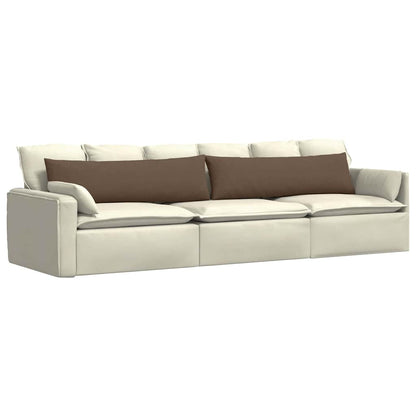 Cuscini da Divano 2 pcs Marrone 145 x 40 cm Tessuto | homemem39