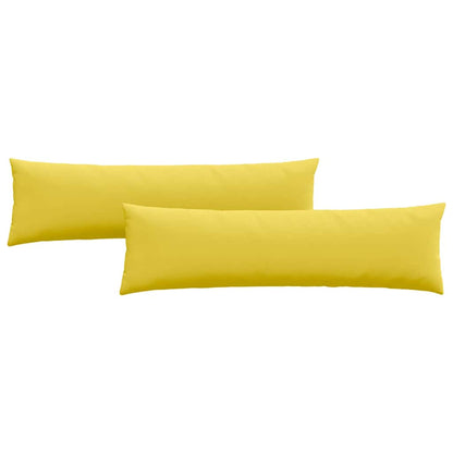 Cuscini da Divano 2 pcs Giallo Chiaro 145 x 40 cm Tessuto | homemem39