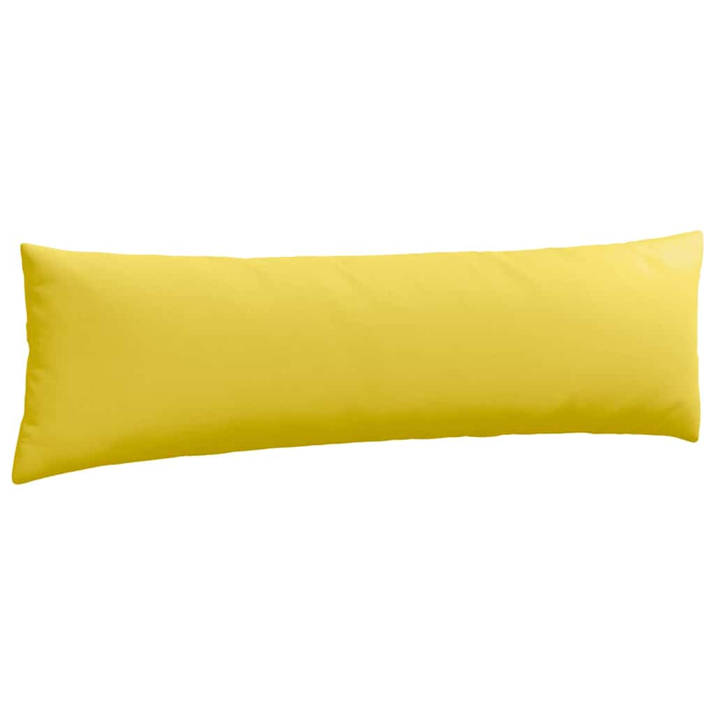 Cuscini da Divano 2 pcs Giallo Chiaro 145 x 40 cm Tessuto | homemem39