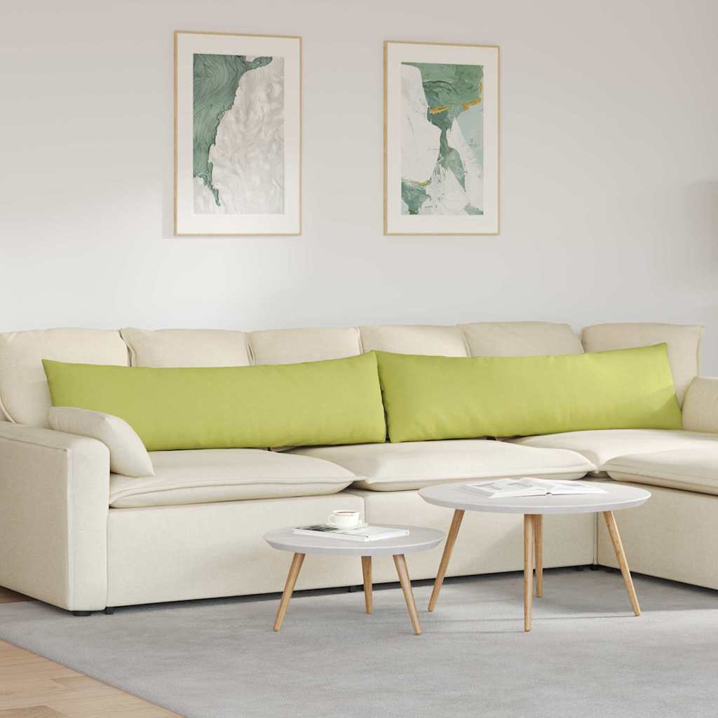 Cuscini da Divano 2 pcs Verde chiaro 145 x 40 cm Tessuto | homemem39