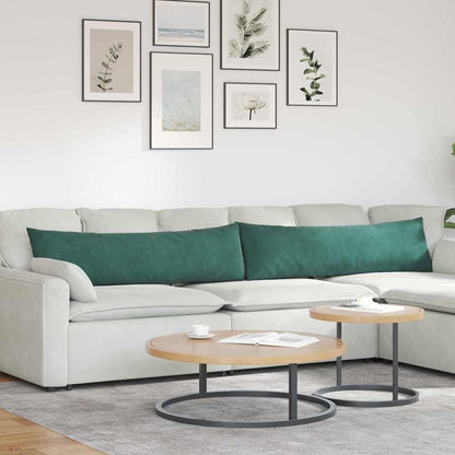 Cuscini da Divano 2 pcs Verde Scuro 145 x 40 cm | homemem39