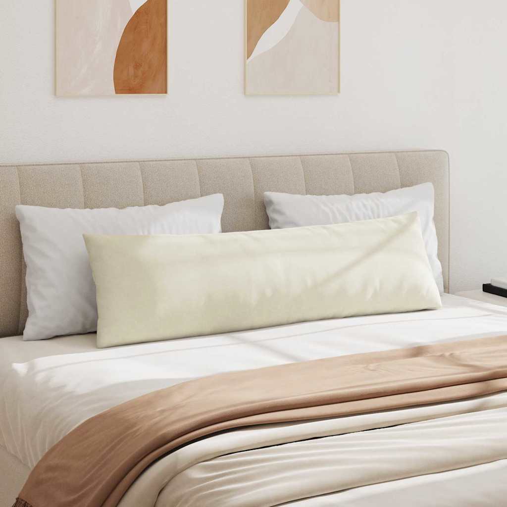 Cuscini da Divano 2 pcs Crema 145 x 40 cm Tessuto in Cords | homemem39