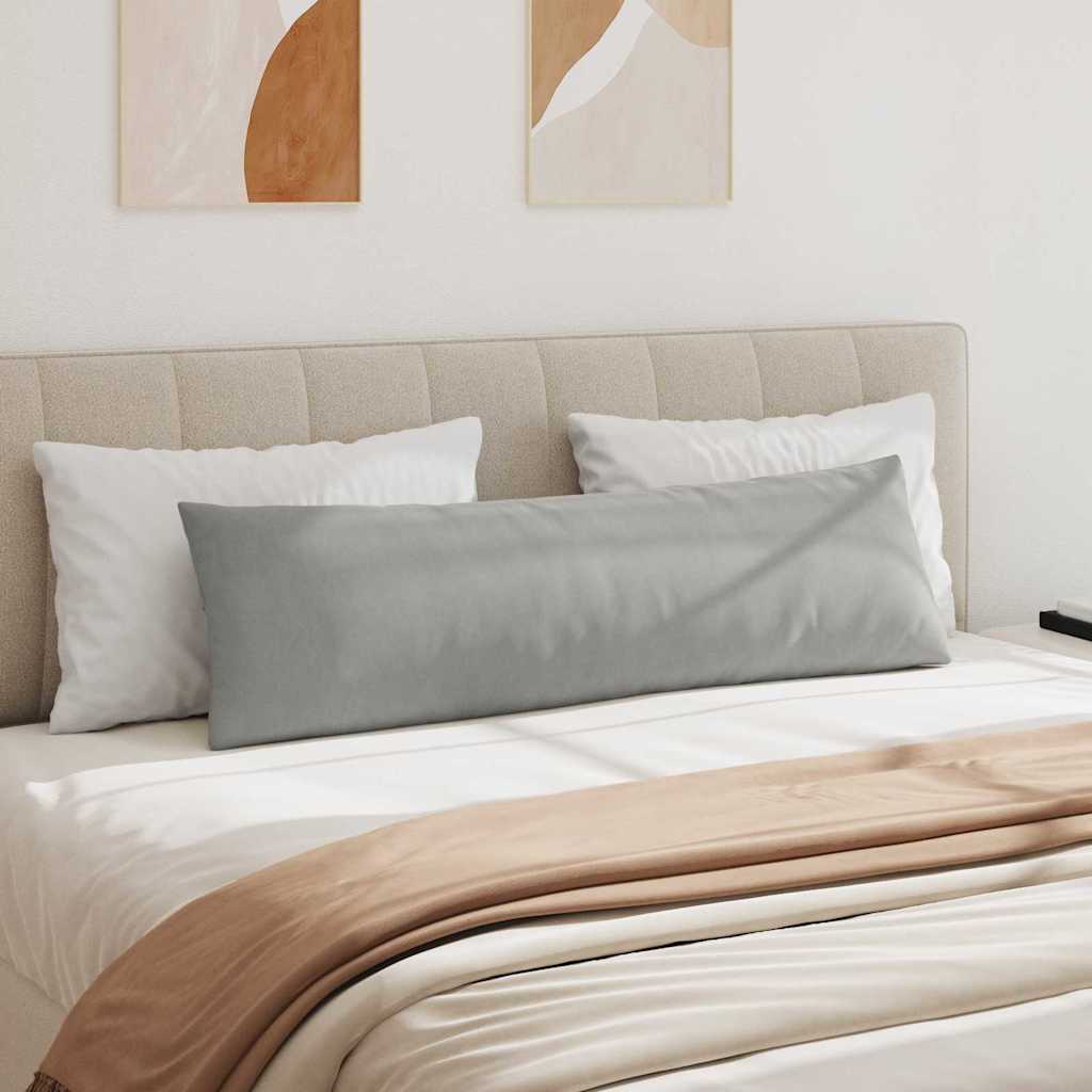 Cuscini da Divano 2 pcs Grigio chiaro 145 x 40 cm Tessuto | homemem39
