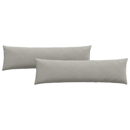 Cuscini da Divano 2 pcs Grigio chiaro 145 x 40 cm Tessuto | homemem39