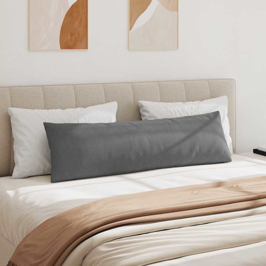 Cuscini da Divano 2 pcs Grigio scuro 145 x 40 cm Tessuto | homemem39