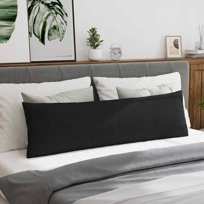 Cuscini da Divano 2 pcs Nero 145 x 40 cm Tessuto | homemem39
