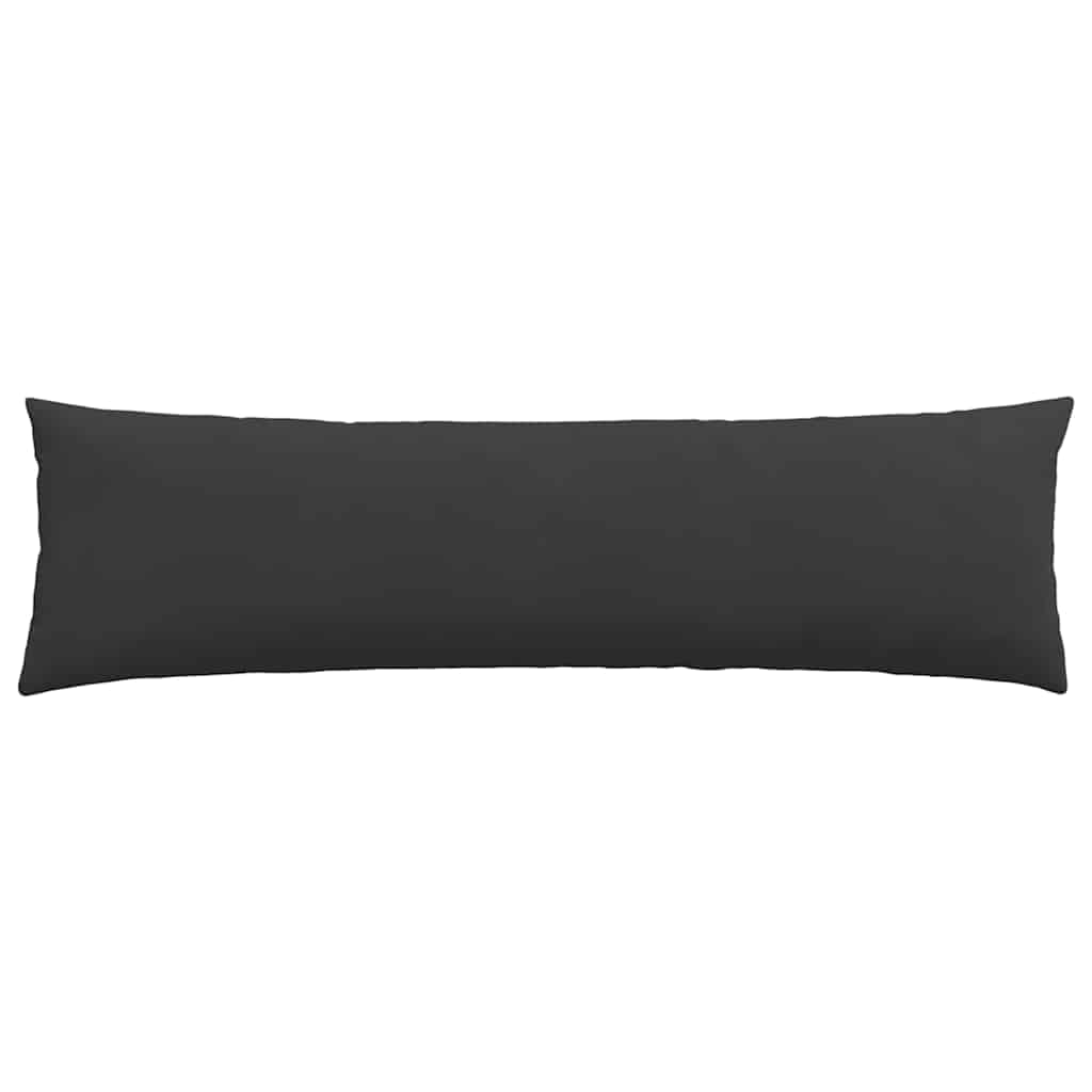 Cuscini da Divano 2 pcs Nero 145 x 40 cm Tessuto | homemem39