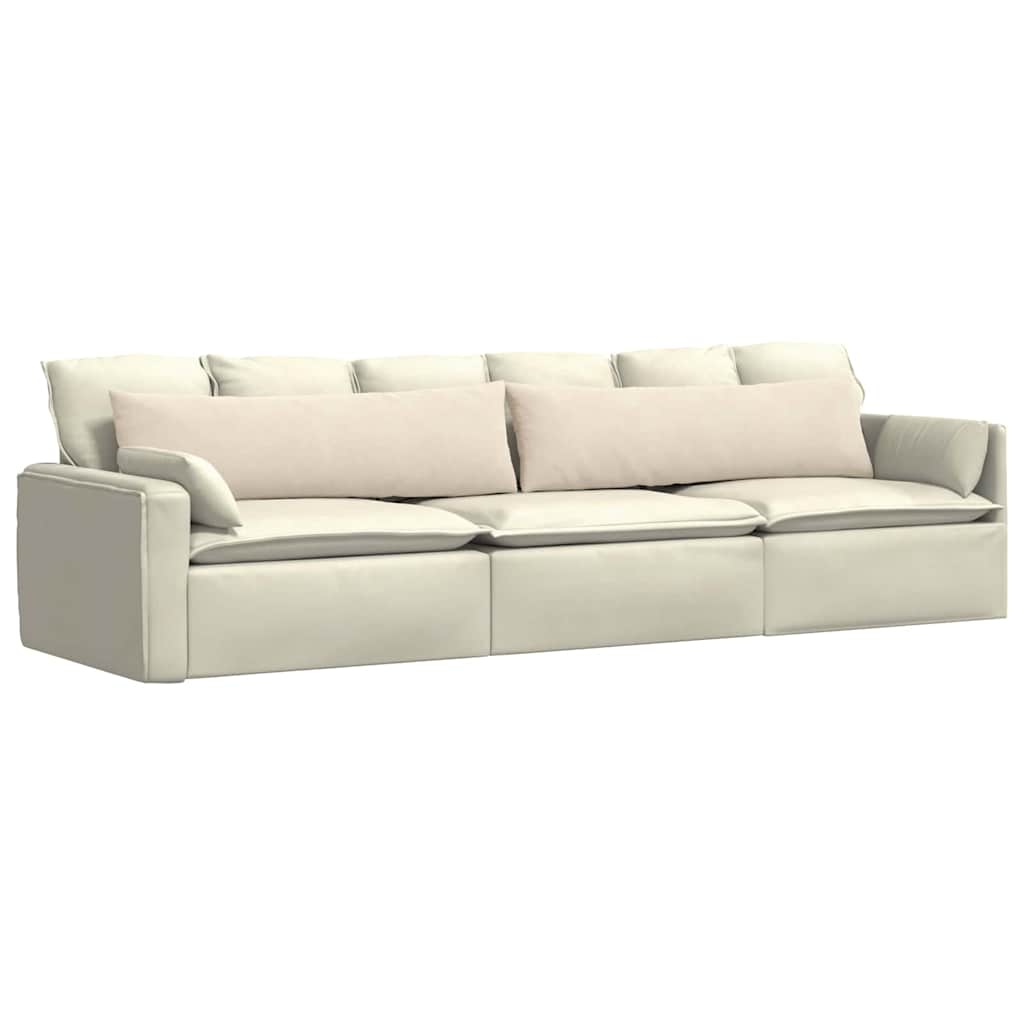 Cuscini da Divano 2 pcs Beige 145 x 40 cm Tessuto | homemem39