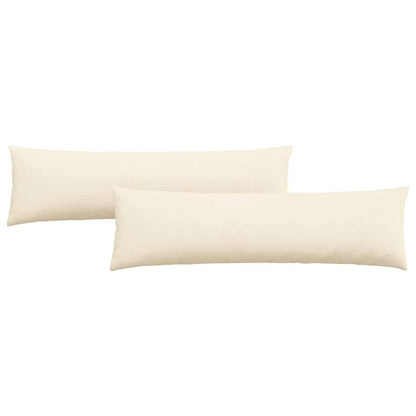 Cuscini da Divano 2 pcs Crema 145 x 40 cm Tessuto in Cords | homemem39