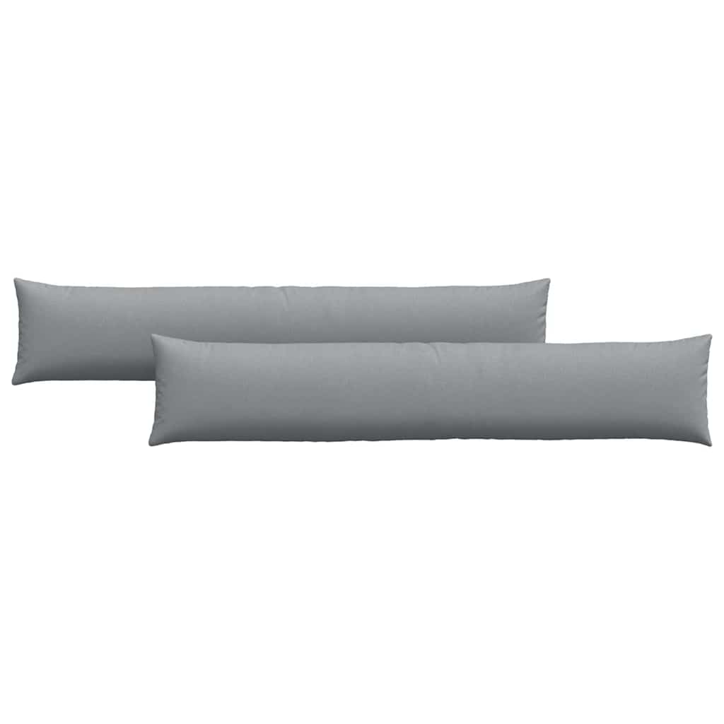Cuscini da Divano 2 pcs Grigio chiaro 200 x 40 cm Tessuto | homemem39