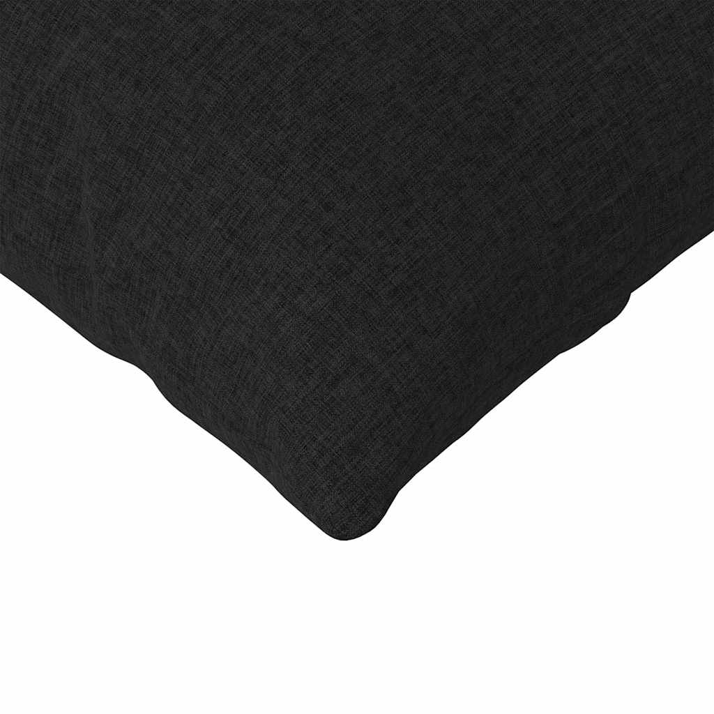 Cuscini da Divano 2 pcs Nero 200 x 40 cm Tessuto | homemem39