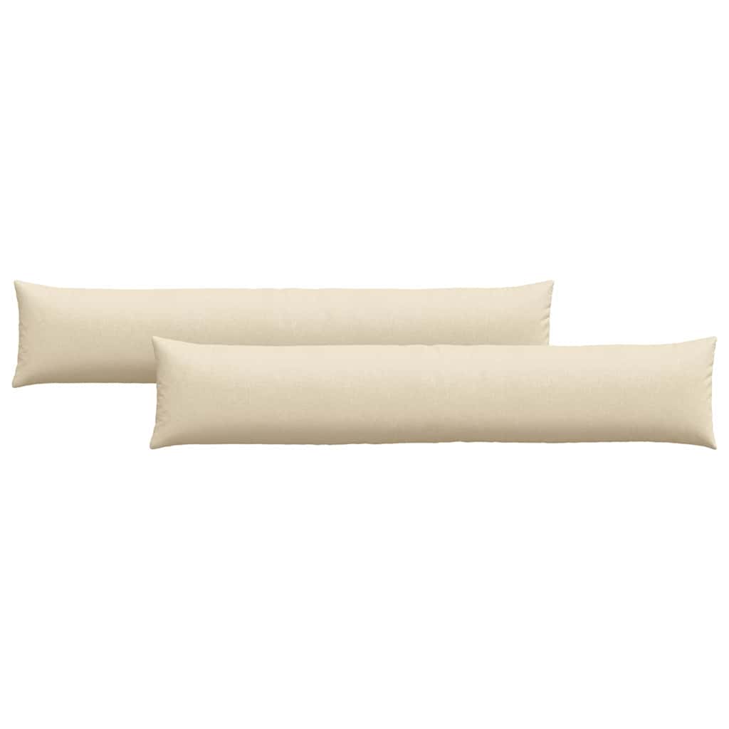 Cuscini da Divano 2 pcs Crema 200 x 40 cm Tessuto | homemem39