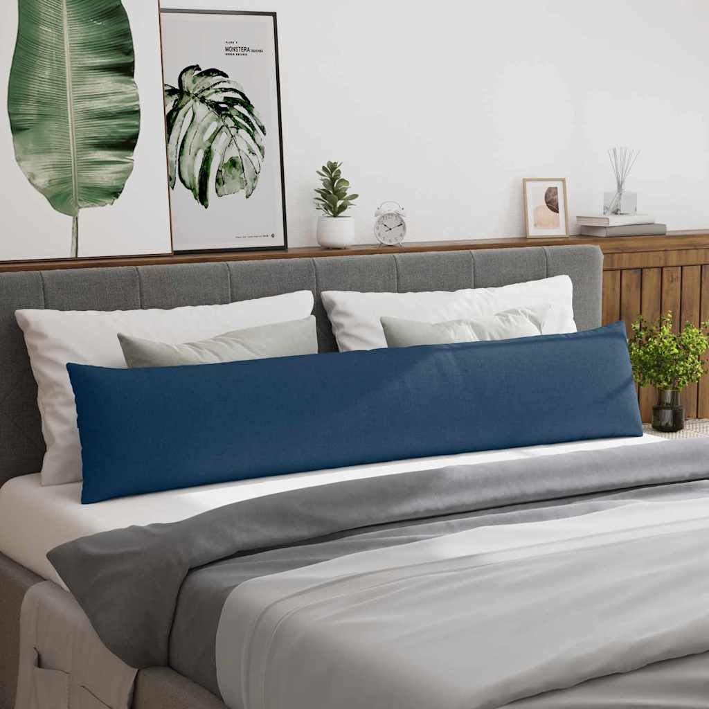 Cuscini da Divano 2 pcs Blu 200 x 40 cm Tessuto | homemem39