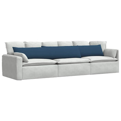 Cuscini da Divano 2 pcs Blu 200 x 40 cm Tessuto | homemem39