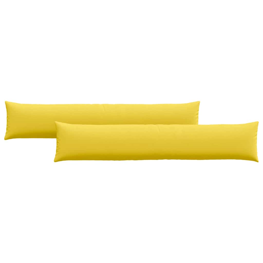 Cuscini da Divano 2 pcs Giallo Chiaro 200 x 40 cm Tessuto | homemem39
