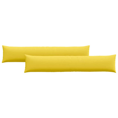 Cuscini da Divano 2 pcs Giallo Chiaro 200 x 40 cm Tessuto | homemem39