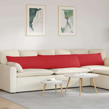 Cuscini da Divano 2 pcs Rosso 200 x 40 cm Tessuto | homemem39