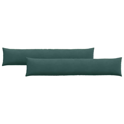 Cuscini da Divano 2 pcs Verde scuro 200 x 40 cm | homemem39