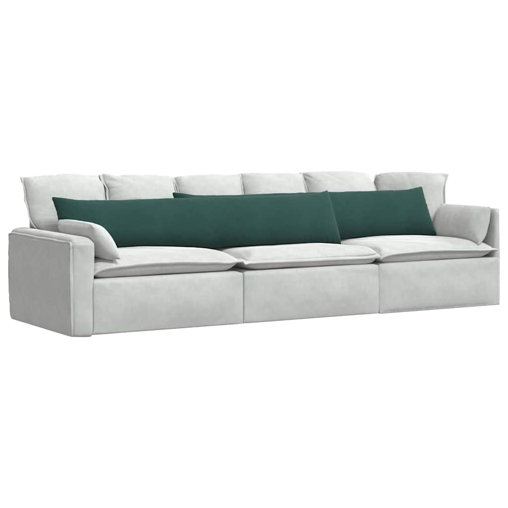 Cuscini da Divano 2 pcs Verde scuro 200 x 40 cm | homemem39