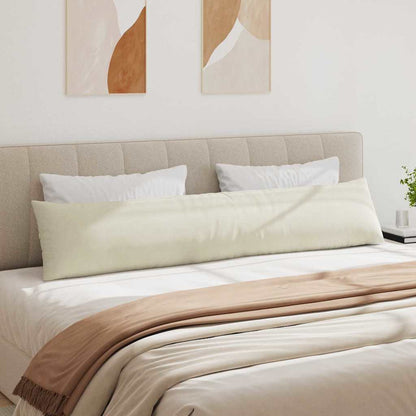Cuscini da Divano 2 pcs Crema 200 x 40 cm Tessuto in Cords | homemem39