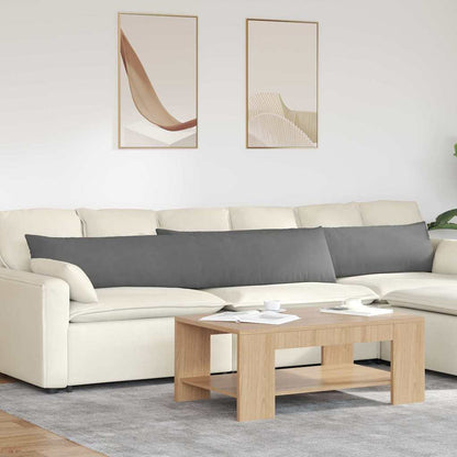 Cuscini da Divano 2 pcs Grigio scuro 200 x 40 cm Tessuto | homemem39