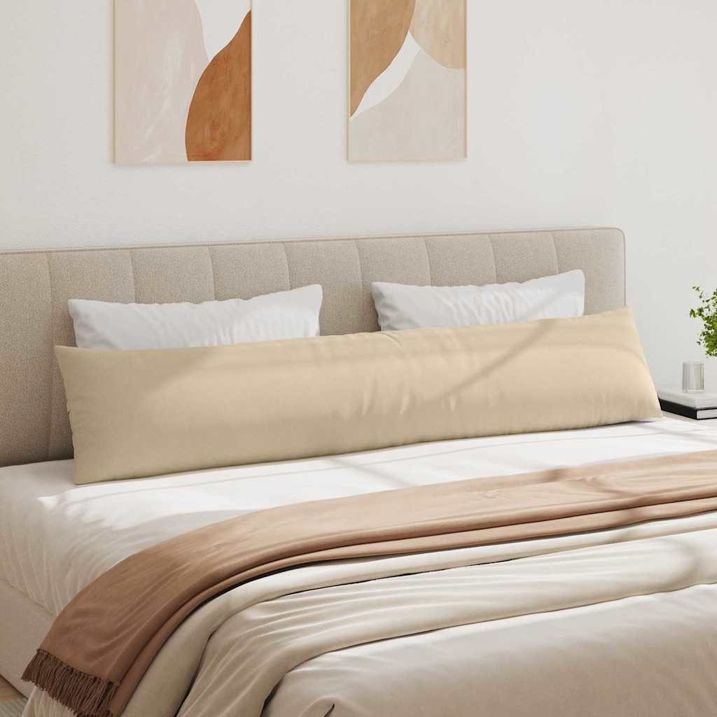 Cuscini da Divano 2 pcs Crema 200 x 40 cm Tessuto | homemem39
