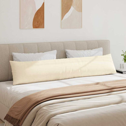 Cuscini da Divano 2 pcs Crema 200 x 40 cm Tessuto in Cords | homemem39