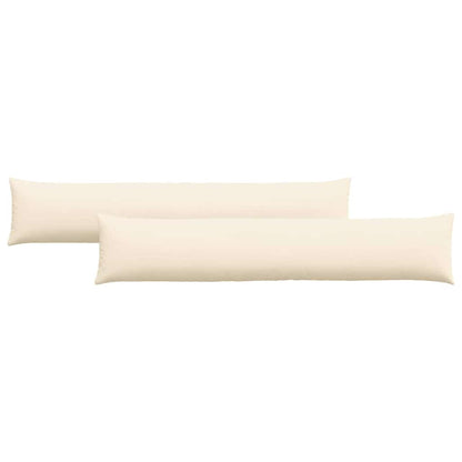 Cuscini da Divano 2 pcs Crema 200 x 40 cm Tessuto in Cords | homemem39