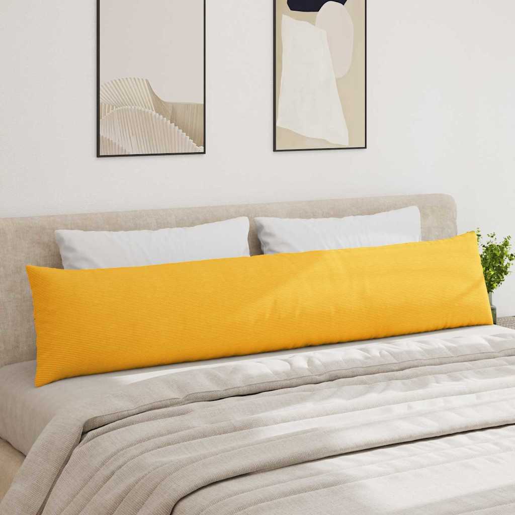 Cuscini da Divano 2 pcs Giallo Chiaro 200 x 40 cm | homemem39