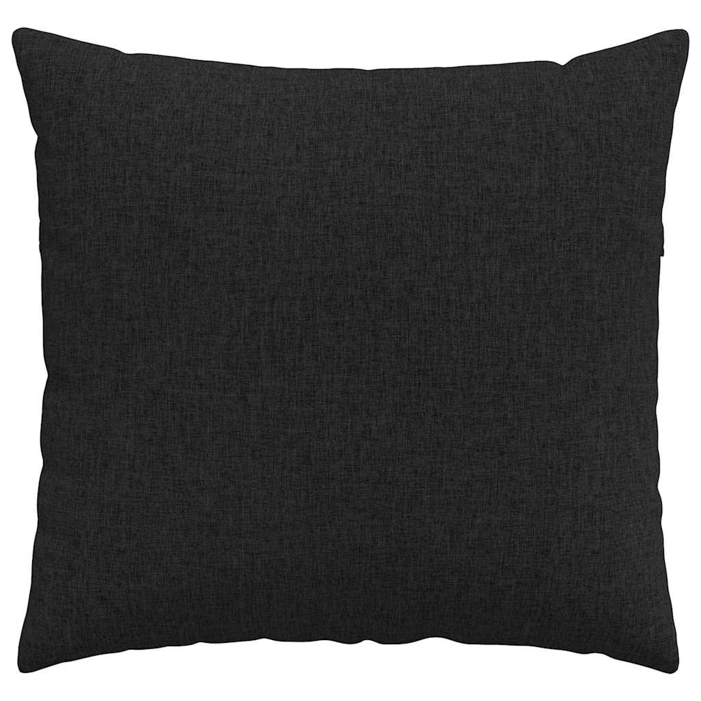 Cuscini da Divano 2 pcs Nero 45 x 45 cm Tessuto | homemem39