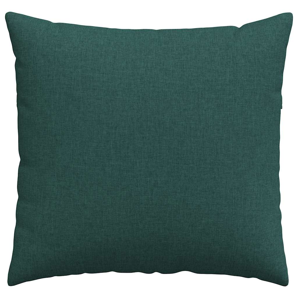 Cuscini da Divano 2 pcs Verde Scuro 45 x 45 cm Tessuto | homemem39