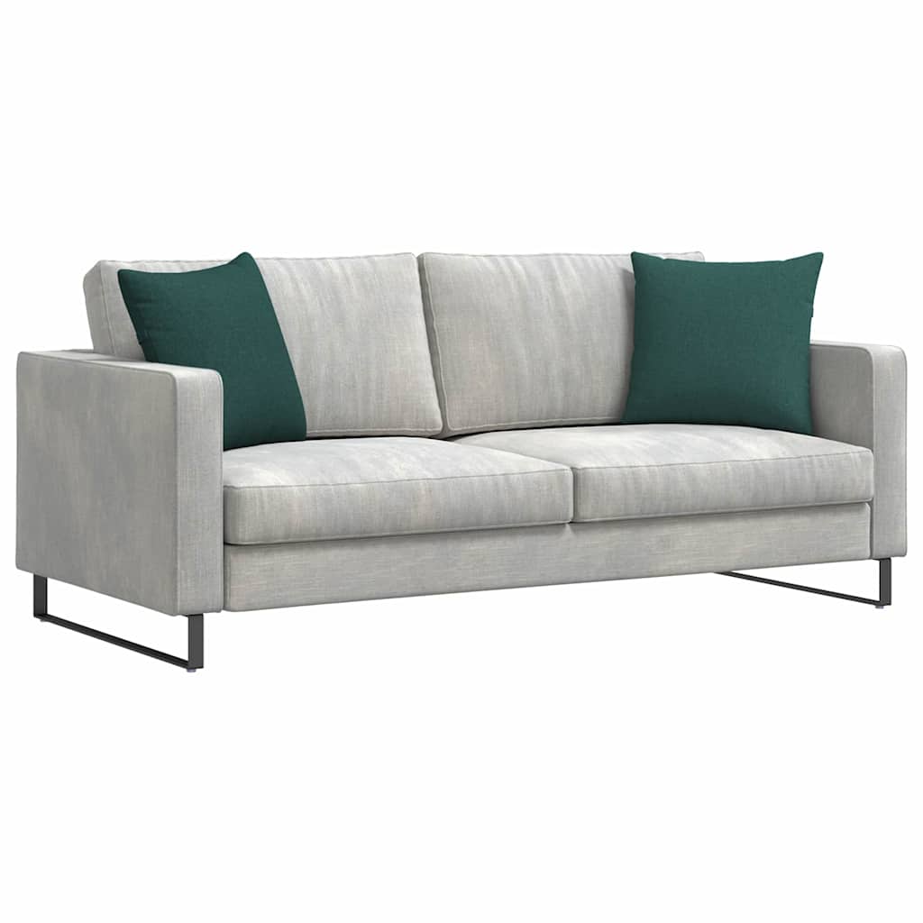 Cuscini da Divano 2 pcs Verde Scuro 45 x 45 cm Tessuto | homemem39
