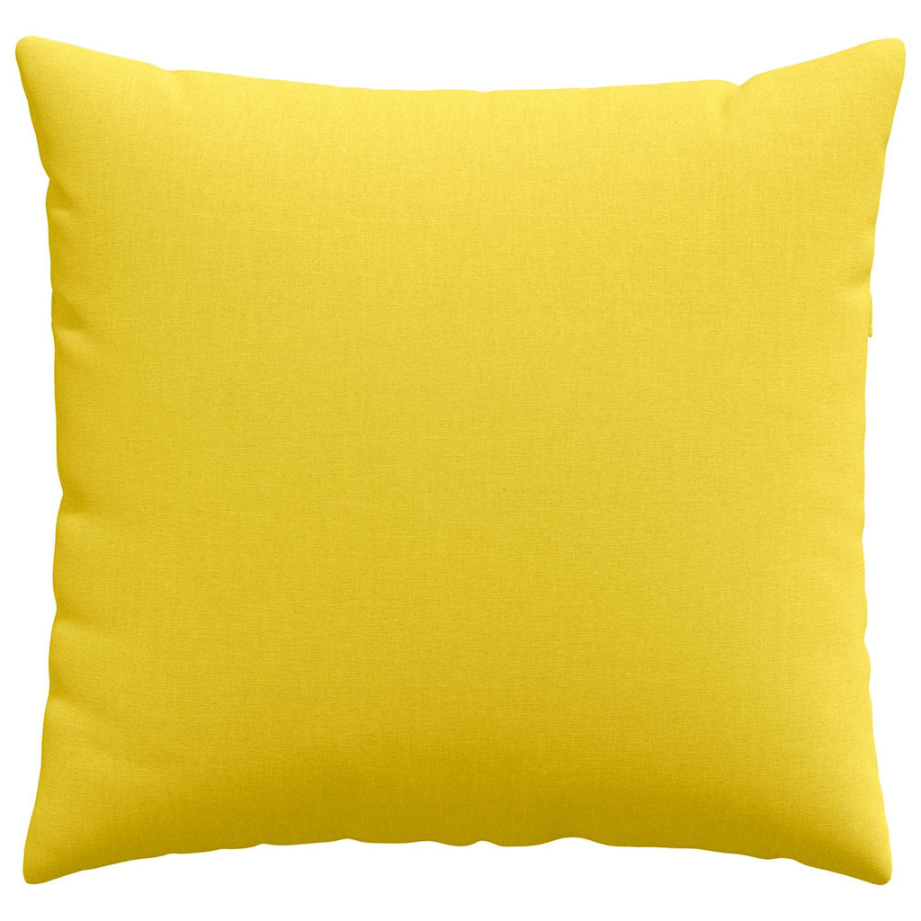 Cuscini da Divano 2 pcs Giallo Chiaro 45 x 45 cm Tessuto | homemem39