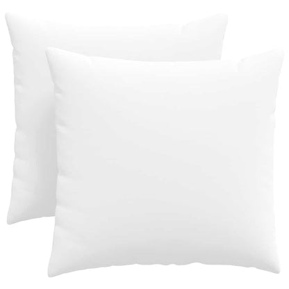 Cuscini da Divano 2 pcs Bianco 45 x 45 cm Tessuto | homemem39