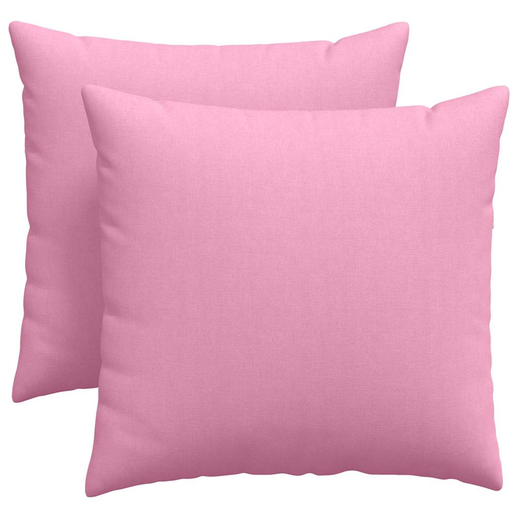 Cuscini da Divano 2 pcs Rosa 45 x 45 cm Tessuto | homemem39