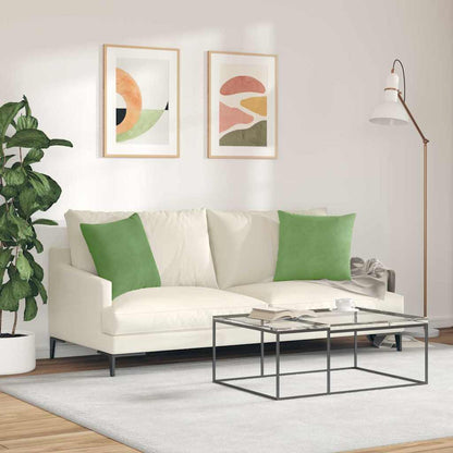 Cuscini da Divano 2 pcs Verde chiaro 45 x 45 cm | homemem39