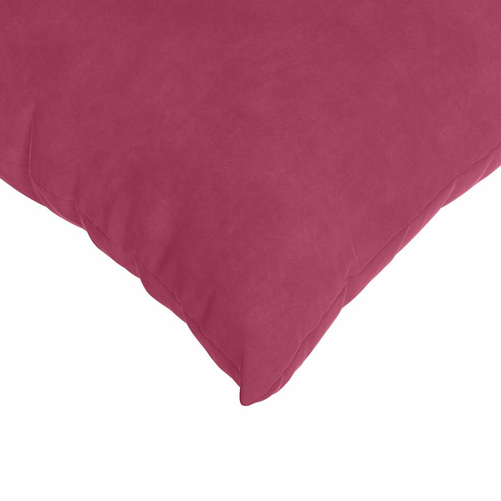Cuscini da Divano 2 pcs Rosso Vino 45 x 45 cm Tessuto in Cords | homemem39
