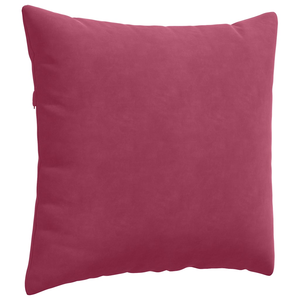 Cuscini da Divano 2 pcs Rosso Vino 45 x 45 cm Tessuto in Cords | homemem39