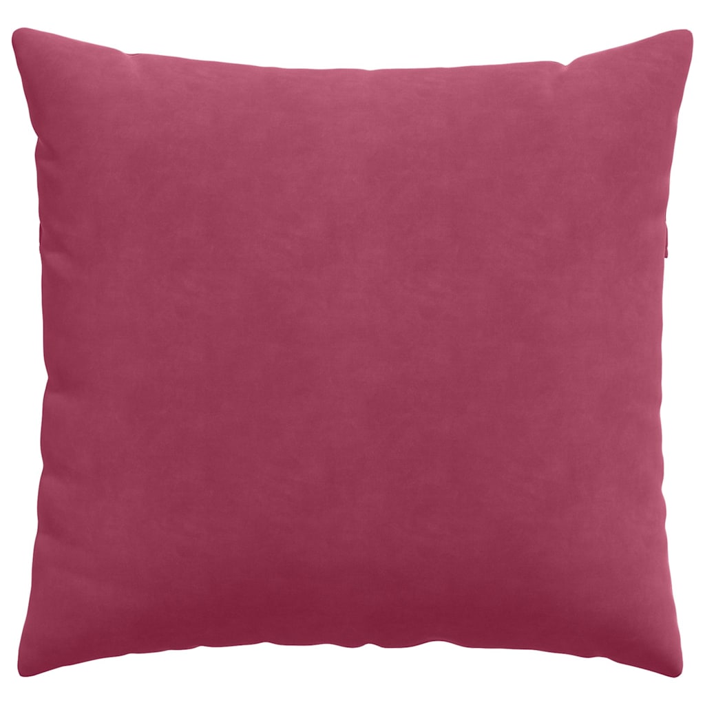 Cuscini da Divano 2 pcs Rosso Vino 45 x 45 cm Tessuto in Cords | homemem39