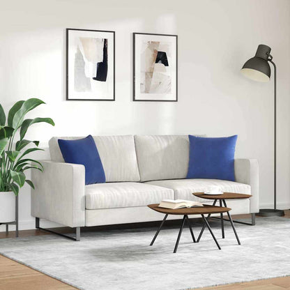 Cuscini da Divano 2 pcs Blu Polizia 45 x 45 cm Tessuto in Cords | homemem39