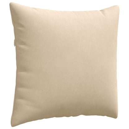 Cuscini da Divano 2 pcs Crema 45 x 45 cm Tessuto | homemem39