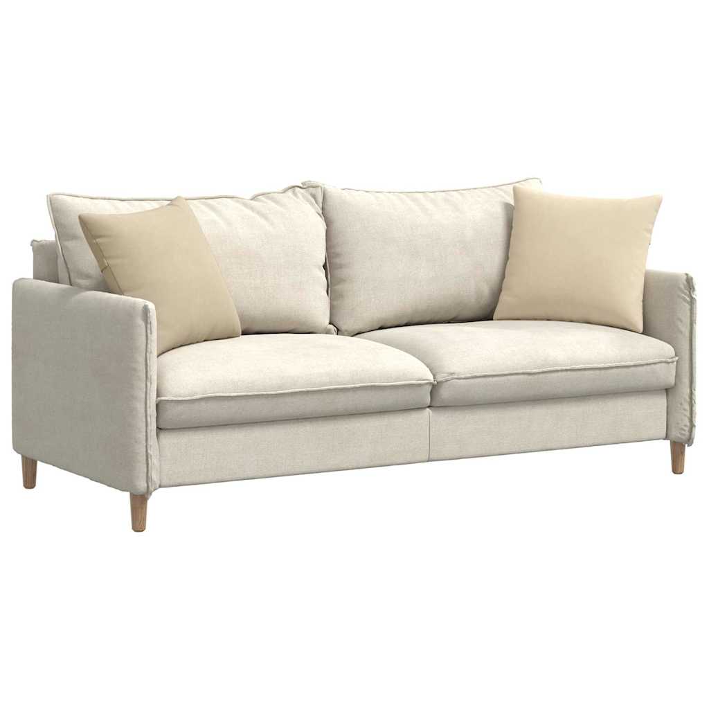 Cuscini da Divano 2 pcs Crema 45 x 45 cm Tessuto | homemem39
