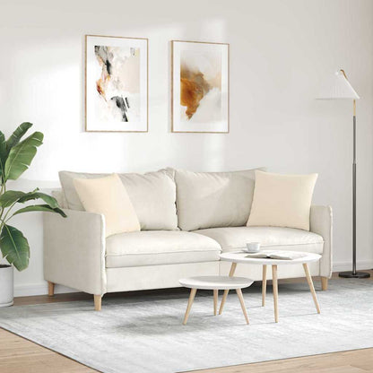 Cuscini da Divano 2 pcs Beige 45 x 45 cm Tessuto | homemem39
