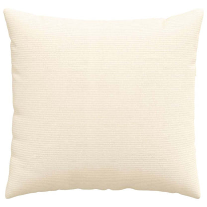 Cuscini da Divano 2 pcs Crema 45 x 45 cm Tessuto in Cords | homemem39