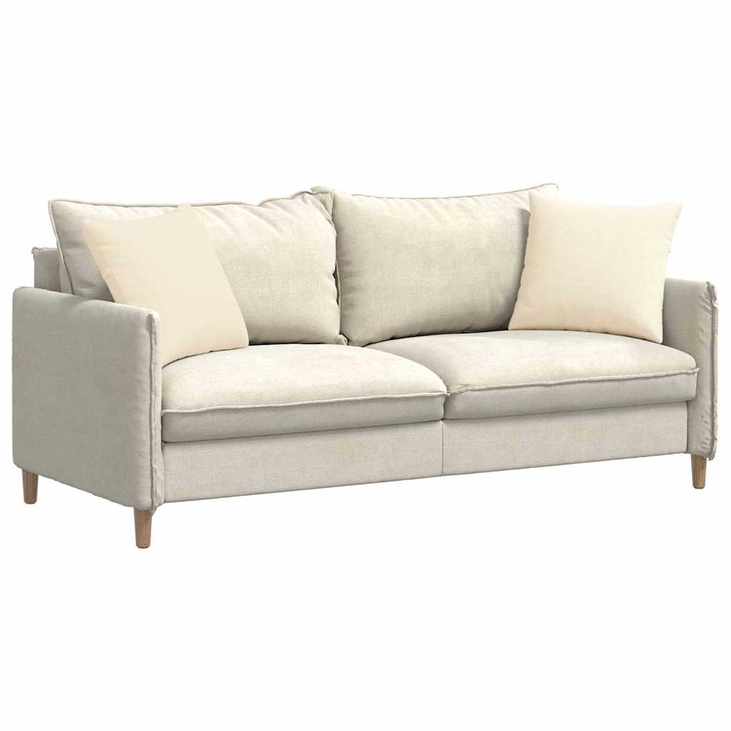 Cuscini da Divano 2 pcs Crema 45 x 45 cm Tessuto in Cords | homemem39