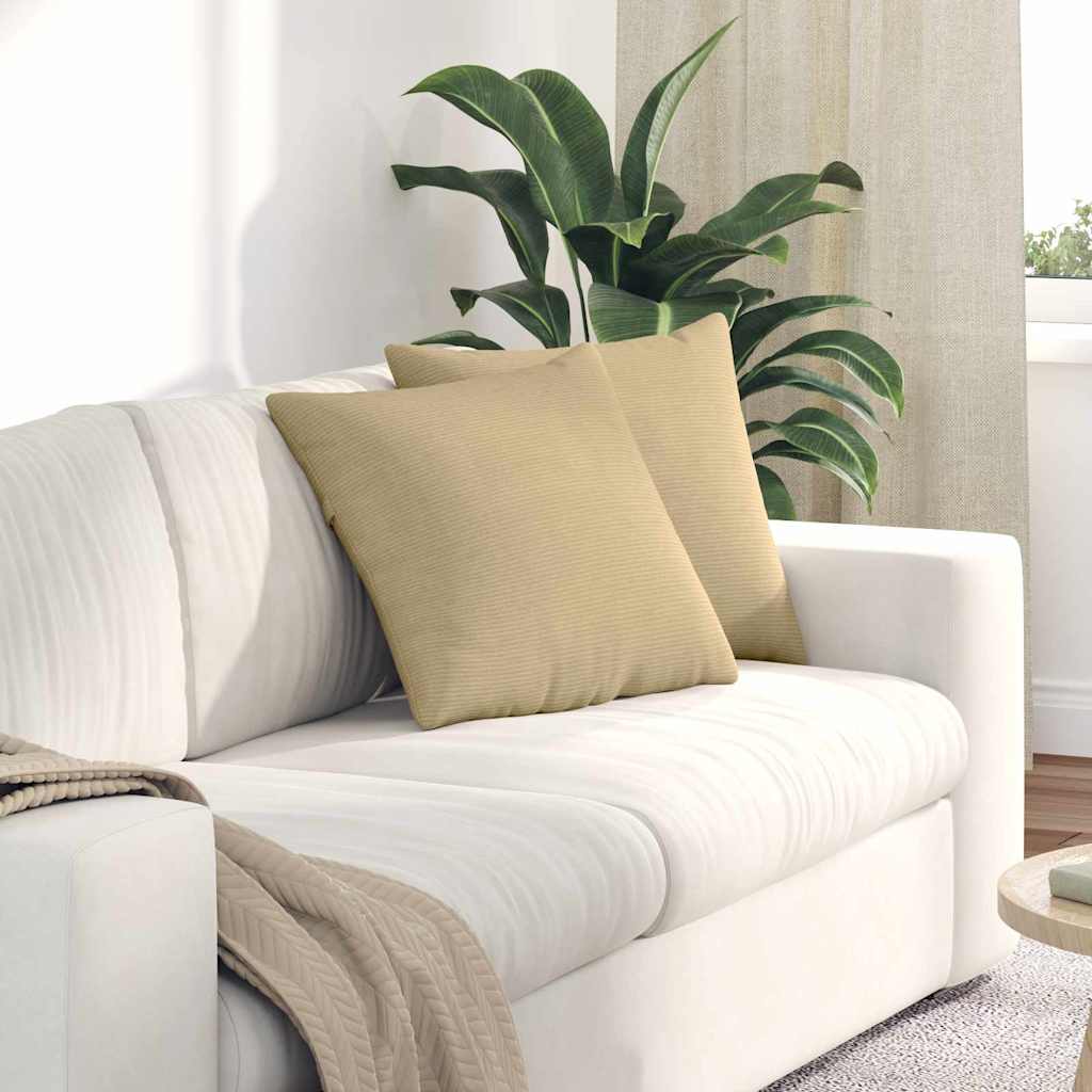 Cuscini da Divano 2 pcs Grigio Verde 45 x 45 cm