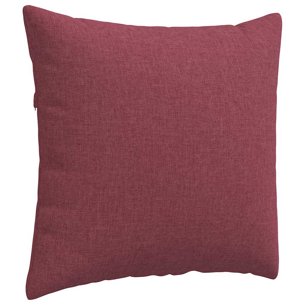 Cuscini da Divano 2 pcs Rosso Vino 50 x 50 cm Tessuto | homemem39