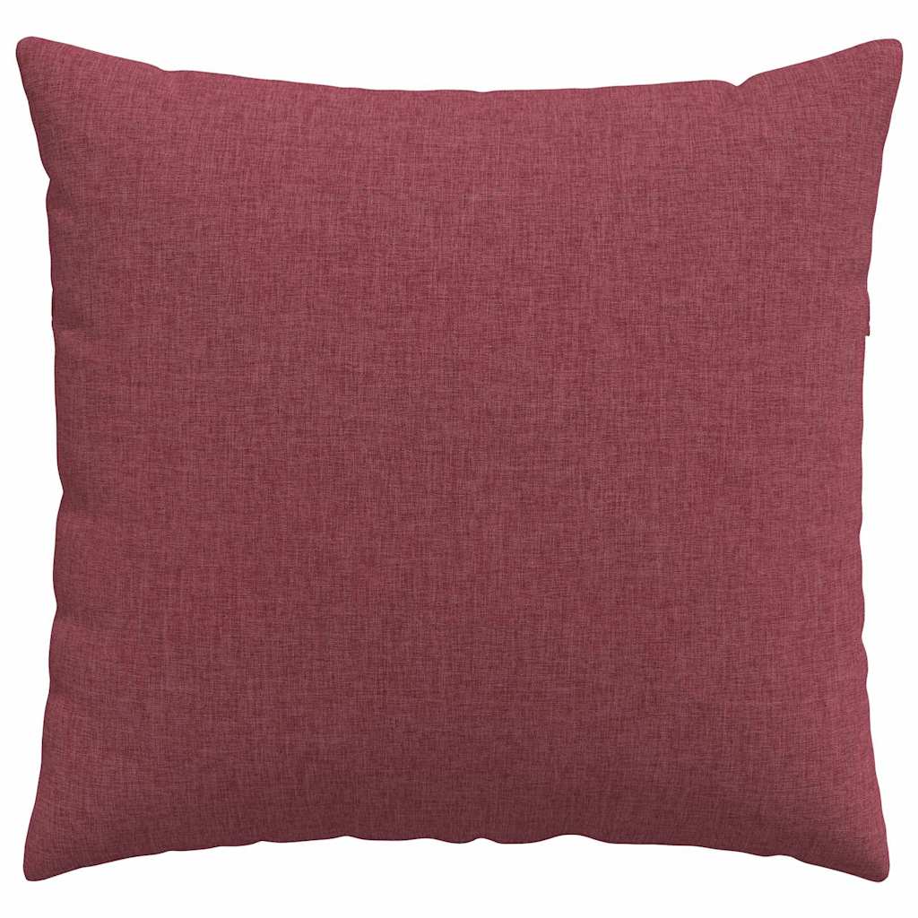 Cuscini da Divano 2 pcs Rosso Vino 50 x 50 cm Tessuto | homemem39